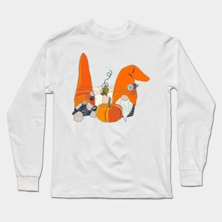 Gnome pumpkin Long Sleeve T-Shirt